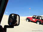 Rented Jeep on dune