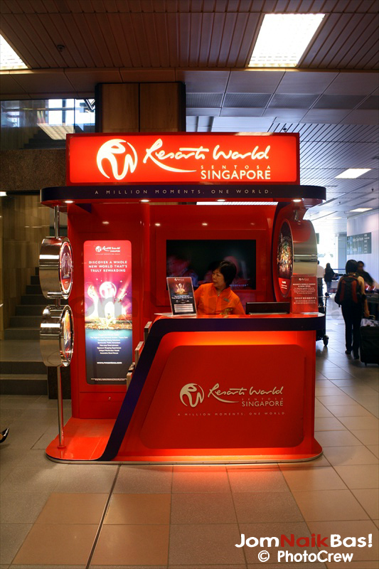 RWS information kiosk at Arrival Hall, Terminal 1.