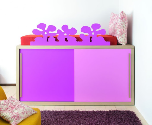 purple rooms glamorous