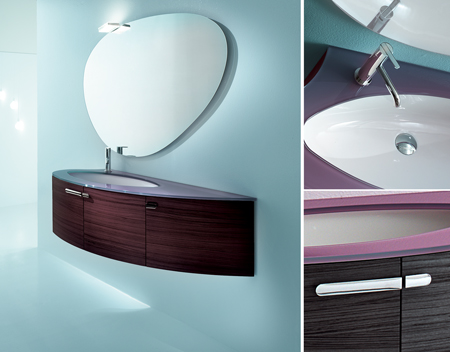 Colorful Bathroom Furniture, Luna Designer, Bathroom Furniture, Furniture Design