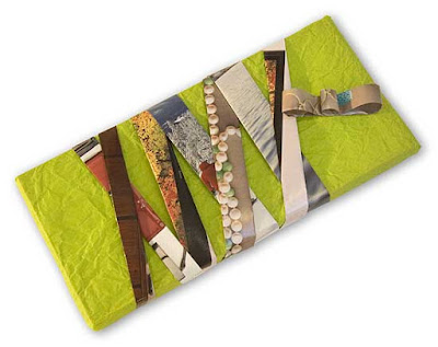 band collage gift wrap