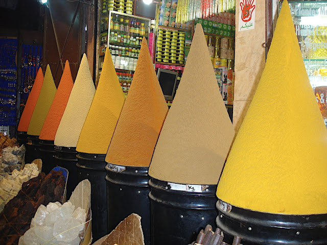The spices in Marrakech.