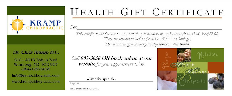 Kramp Chiropractic Health Pass