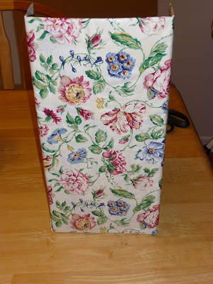 fabric covered magazine holder