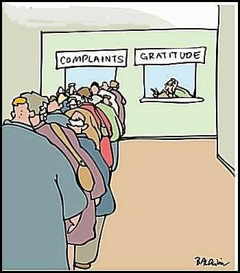 Complaints or Gratitude Complaints or Gratitude