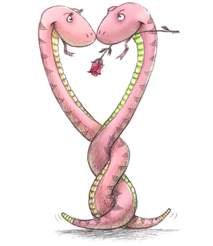snakes in love