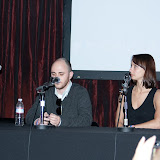 Ryan Block of Engadget at the judges table with Cali