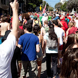 Taking a pic of the endless sea of people