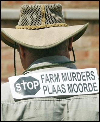 StopFarmMurders Protestor Pretoria Feb 7 2010