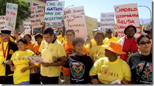 Women on Farms protest march Aug 26 2008