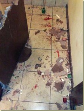 Bathroom Floor Kloof Holiday Resort Attack Feb52009