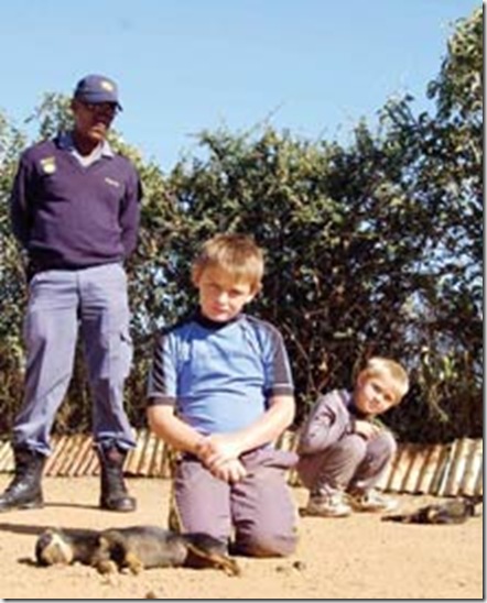 Two SA kids mourn poisoned dogs VdBijlParkApr182009