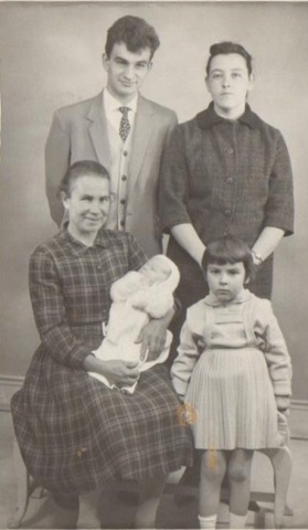 schalk brits girlfriend. Left, an early family photo of