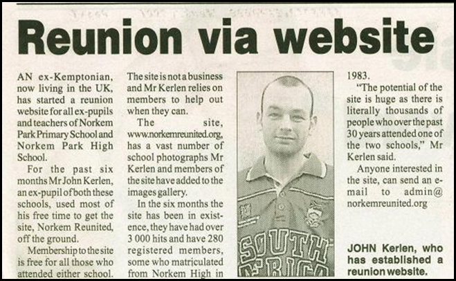 Kerlen, John SA expat member of Cape Party Vocafone boycot
