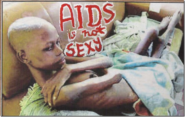 Aids is not sexy poster by Adriana Stuijt