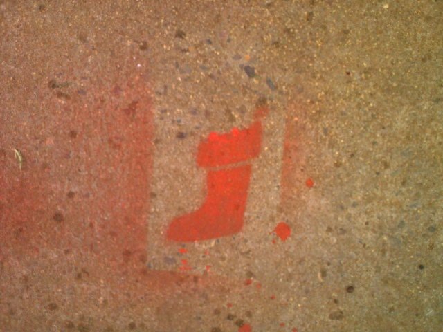 [Africa sign Small Christmas Tree Spraypainted may indicate plans for burglary of house.jpg]