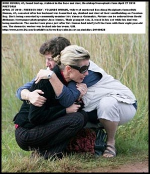 Human Yolande widow of murdered farmer Dirk
 Human 41 Boschkop Mooiplaats April272010