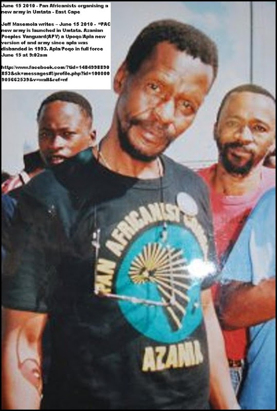 Masemola Jeff PAC xenophobia warnings