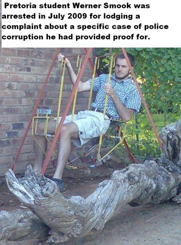 [Smook Werner PtaStudent arrested for lodging complaint about police corruption July2009.jpg]