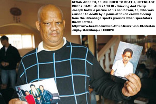 [Joseph Bevan 10 pic held by dad Phillip killed in Uitenhage rugby rush[6].jpg]