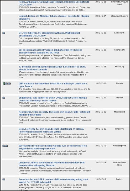 FARMITRACKER COM REPORTS OCT 28 2010