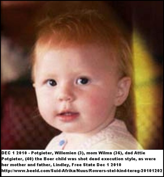 Potgieter Willemien 3 massacred on Lindley farm execution style Dec12010