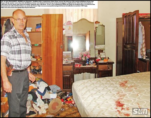 DREYER Izak 85 murdered Namibia farm Newlands Uhlenhorst SUN PICTURE