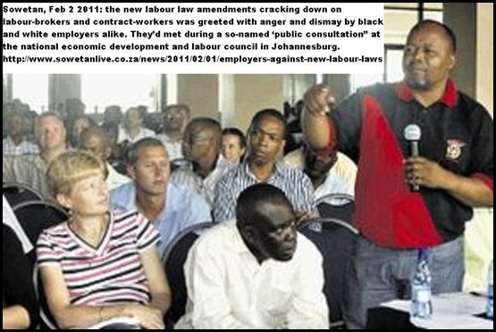 ANC LABOUR LAW ANGRY RESPONSES BY EMPLOYERS FEB12011 PIC SOWETAN