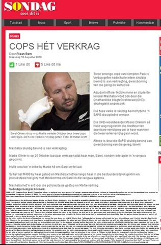 [Olivier Sarel wife Martie RAPE ORDEAL COP MASHABA FIRED OVER RAPE SONDAG[4].jpg]