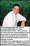 De Jager Hein 28 Dreier store Pta North murder victim 18 March 2008