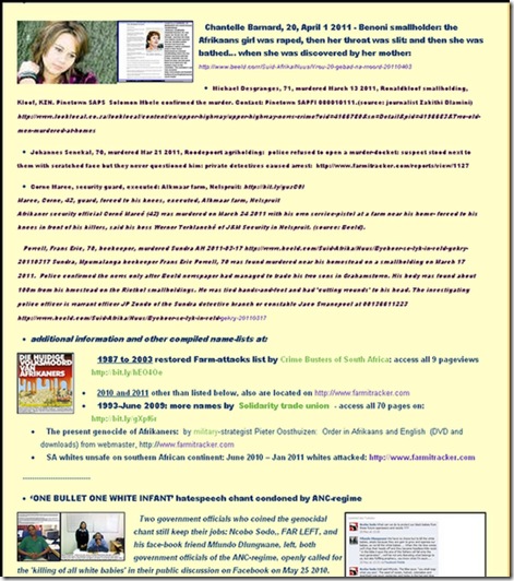 RURAL MURDERS NAME LIST UP TO APRIL12011 LATEST NAMES RURAL MURDERS NAME LIST UP TO APRIL12011 LATEST NAMES