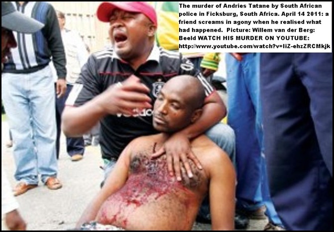 TATANE WILLEM KILLED BY SAPS FICKSBURG APR142011 beeld WvdBerg TATANE WILLEM KILLED BY SAPS FICKSBURG APR142011 beeld WvdBerg