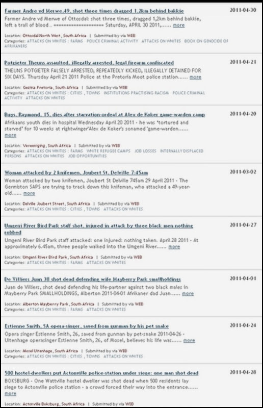 VIOLENT CRIME RECORDED FARMITRACKER APR302011