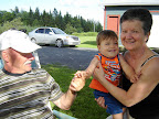 Chez Ben et Sylvie, les parrain-marraine de maman / At Ben and Sylvie's, mom's godfather/mother.