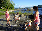 Marika, Vincent (le chum d'Audrey), Xavier, le petit Michael et sa maman Audrey