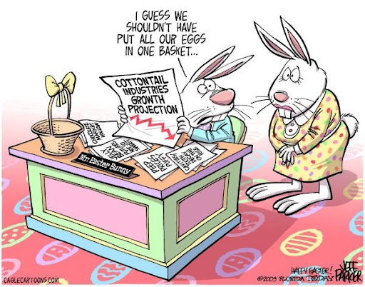 easter eggs in a basket cartoon. Cartoon by Jeff Parker from