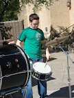 Photo: Patrick playing a snare drum solo.