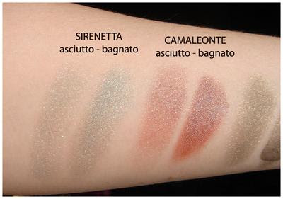 Neve Makeup: Ombretti minerali - Sirenetta, Camaleonte.