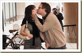 Marc Emery kisses his wife Jodie goodbye before turning himself in to Canadian authorities. Marc will be extradited to the USA to face charges for selling cannabis seeds on the Internet. (Photo by Bill Keay, PNG)