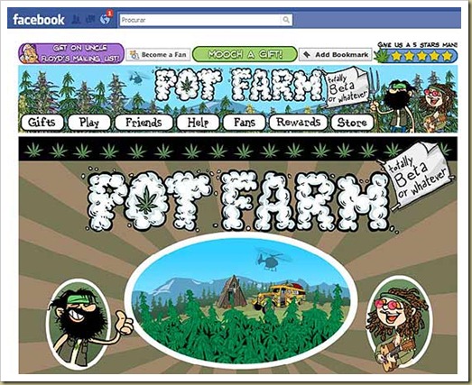 Espaço virtual da "fazenda" vira algo similar a uma comunidade hippie, com adereços e plantas do usuário