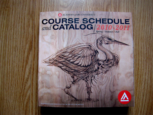 cover of academy of art university catalog