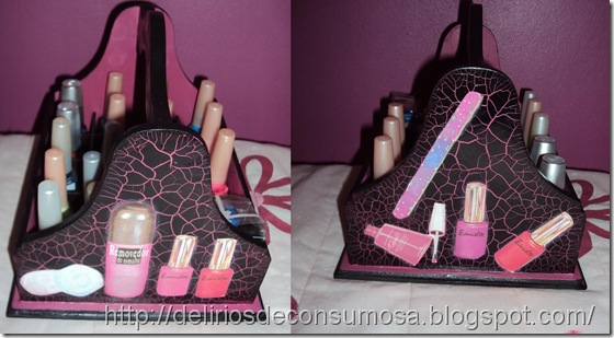 organizador esmaltes dois lados