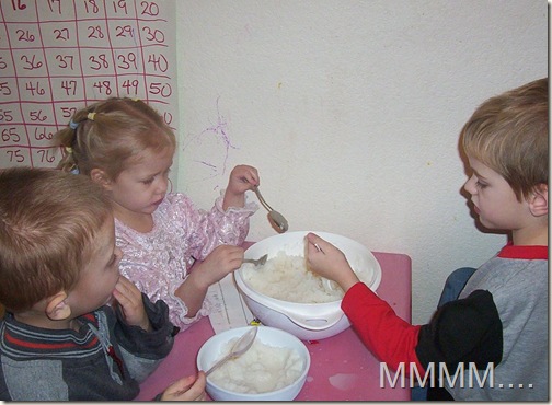 Making snow ice cream