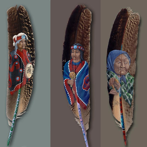 amazing paintings on feathers 