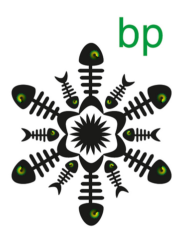 The 

rebranded BP Logo - Greenpeace ( oil spill )