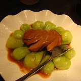 あわびとちんげん菜