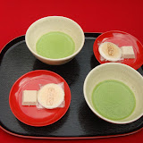 銀閣寺の中にあるお茶屋さんで抹茶をいただいたよ。