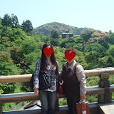 清水の舞台にて伯母ちゃんと私。