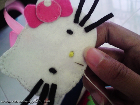  Felt : Hello kitty shape
