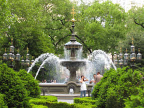Fountain at the City Hall in NY